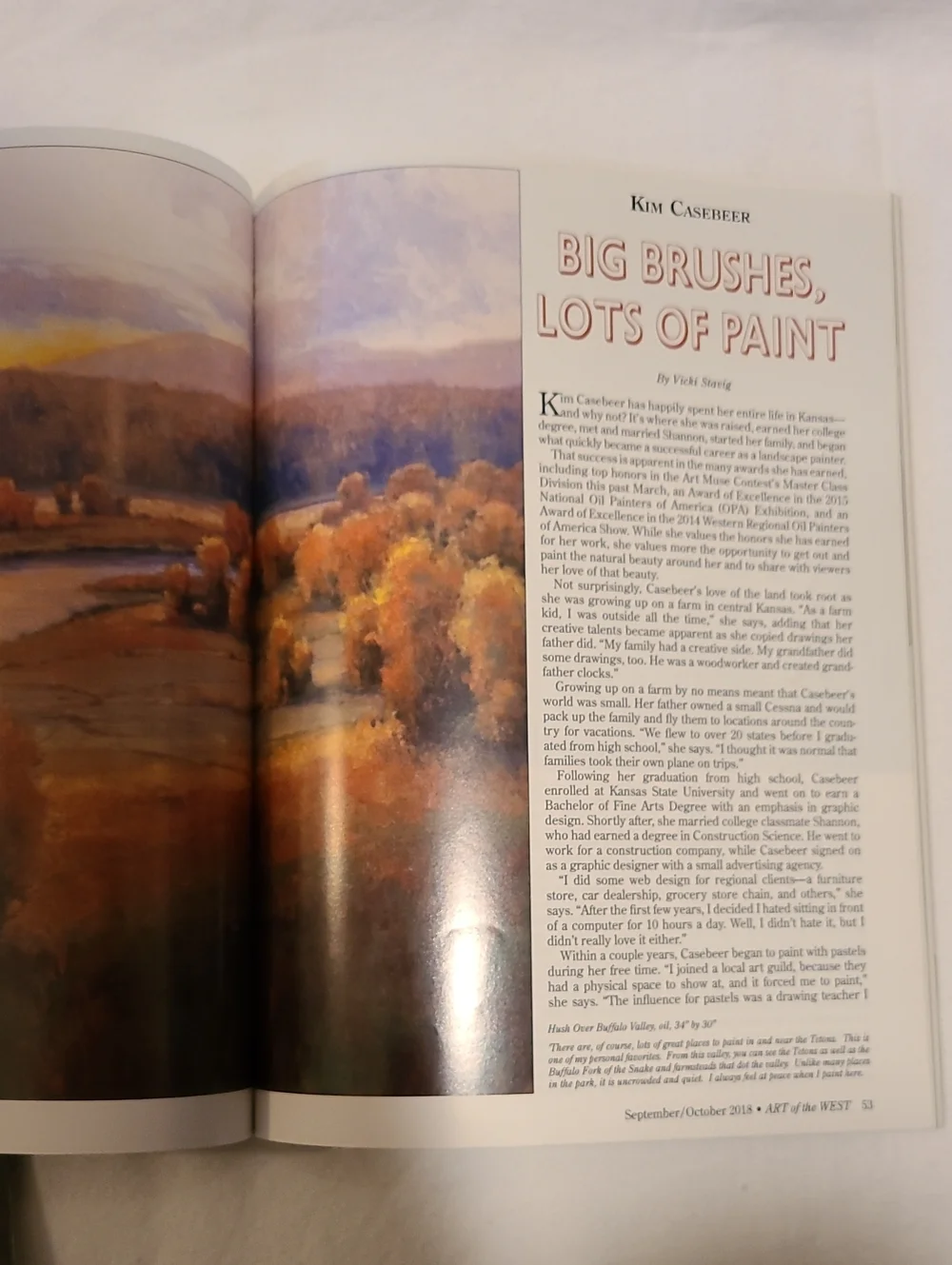 Art Of The West 2 Issues, Beautiful Art & Stories Magazine May Sept 2018